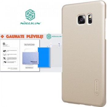 Nillkin f. shield dėklas auksinis + plėvelė (Samsung galaxy note 7 telefonui)